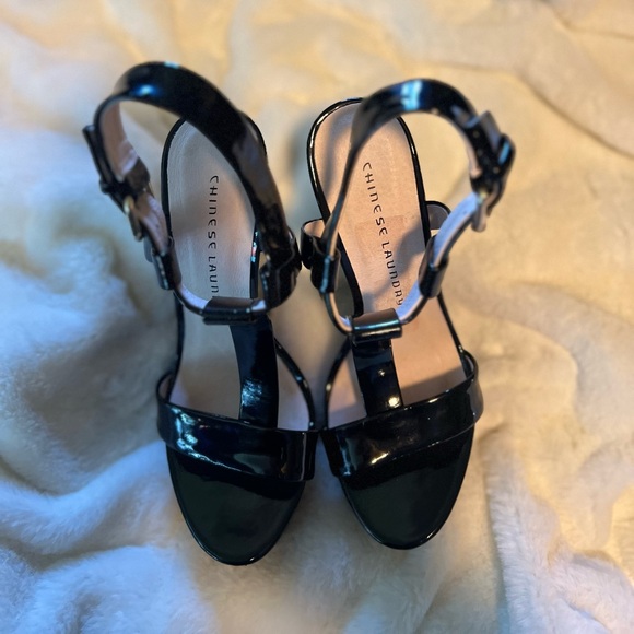 Chinese Laundry Black Controversy Heels Sz7 - Picture 8 of 9